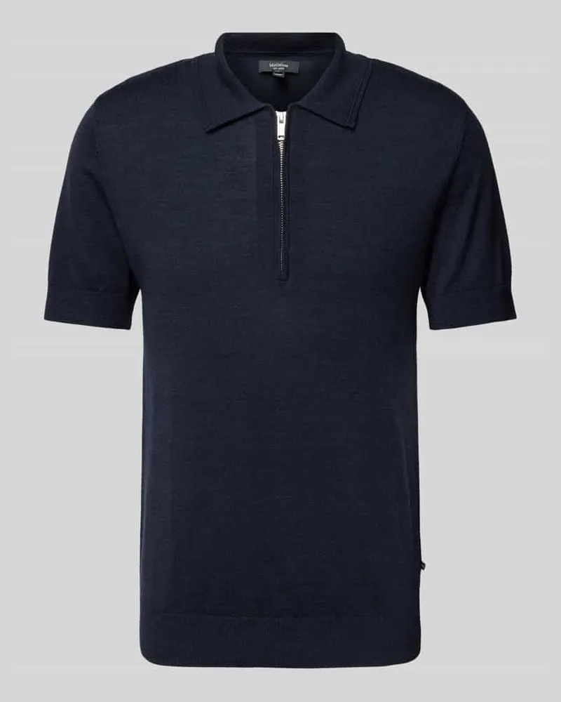 Matinique Slim Fit Poloshirt mit Reißverschluss Modell 'Polo Knit 