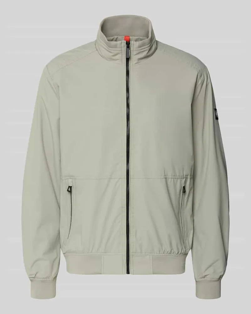 Lerros Regular Fit Jacke mit Stehkragen Khaki