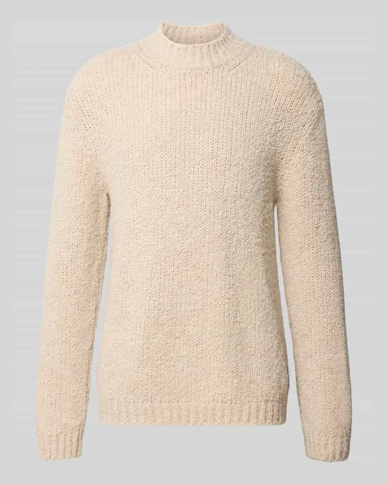 Marc O'Polo Oversized Fit Pullover aus Schurwoll-Mix Beige