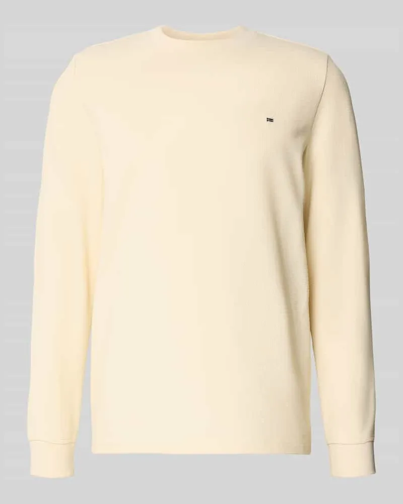 Christian Berg Pullover mit Label-Patch 