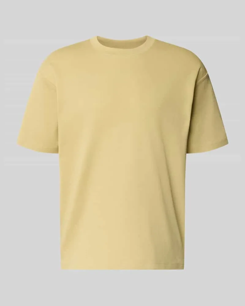 Marc O'Polo Relaxed Fit T-Shirt aus reiner Baumwolle Senf