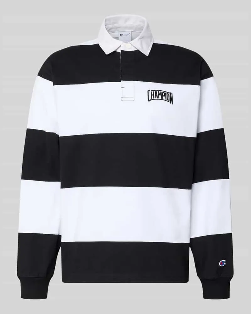 Champion Relaxed Fit Poloshirt aus Baumwolle Black