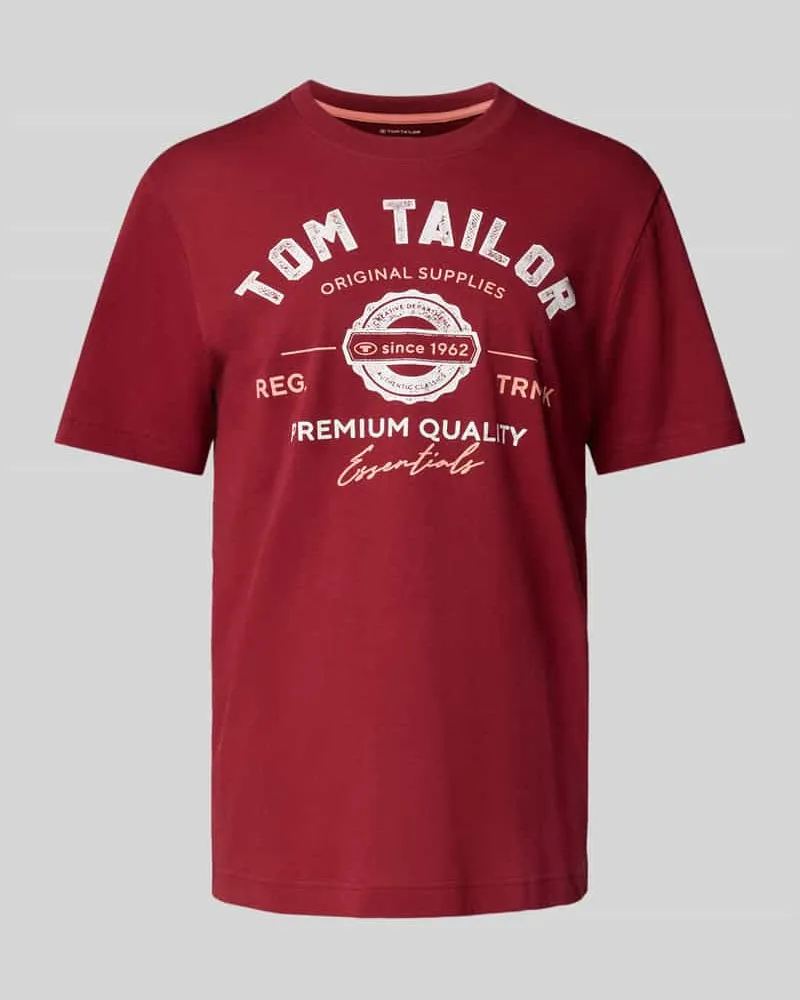 Tom Tailor Regular Fit T-Shirt aus reiner Baumwolle 