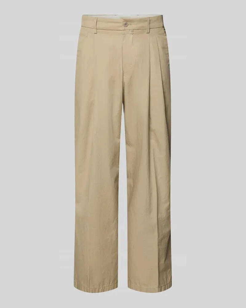 Drykorn Stoffhose mit Biesen und Eingrifftaschen Modell 'LEEK Sand