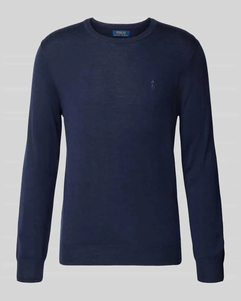 Ralph Lauren Regular Fit Pullover aus reiner Wolle Marine