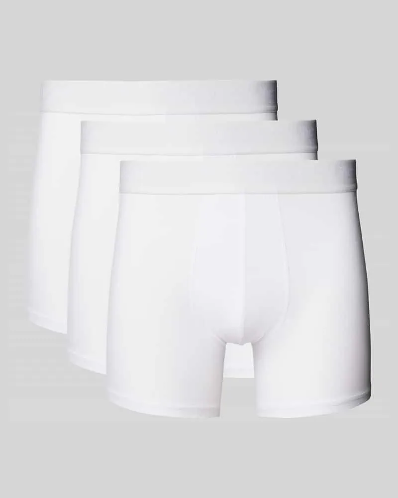 McNeal Trunks mit Label-Bund im 3er-Pack Weiss