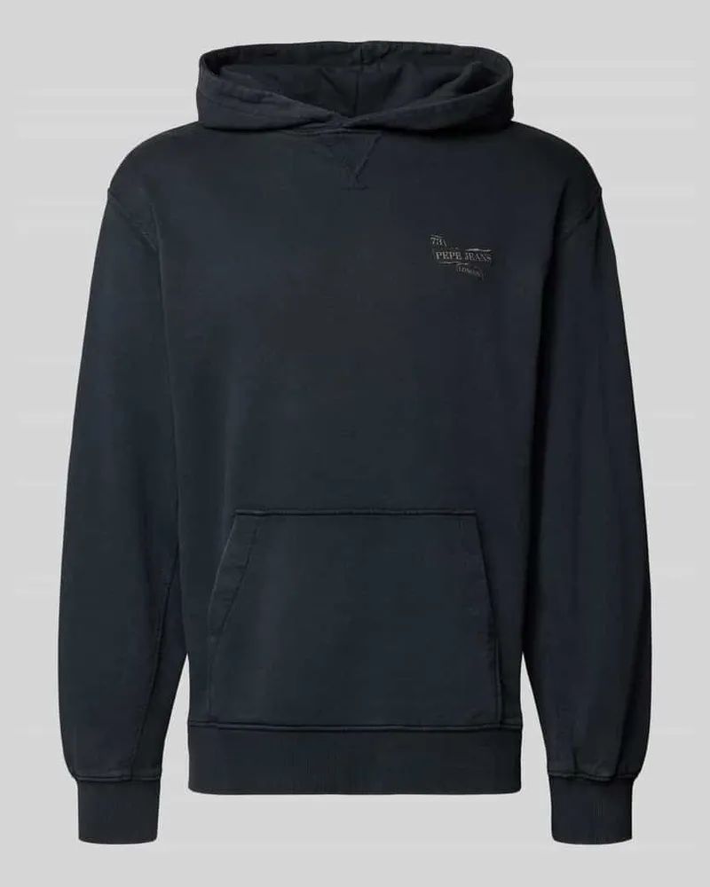 Pepe Jeans Regular Fit Hoodie aus reiner Baumwolle Modell 'GAVIN Black