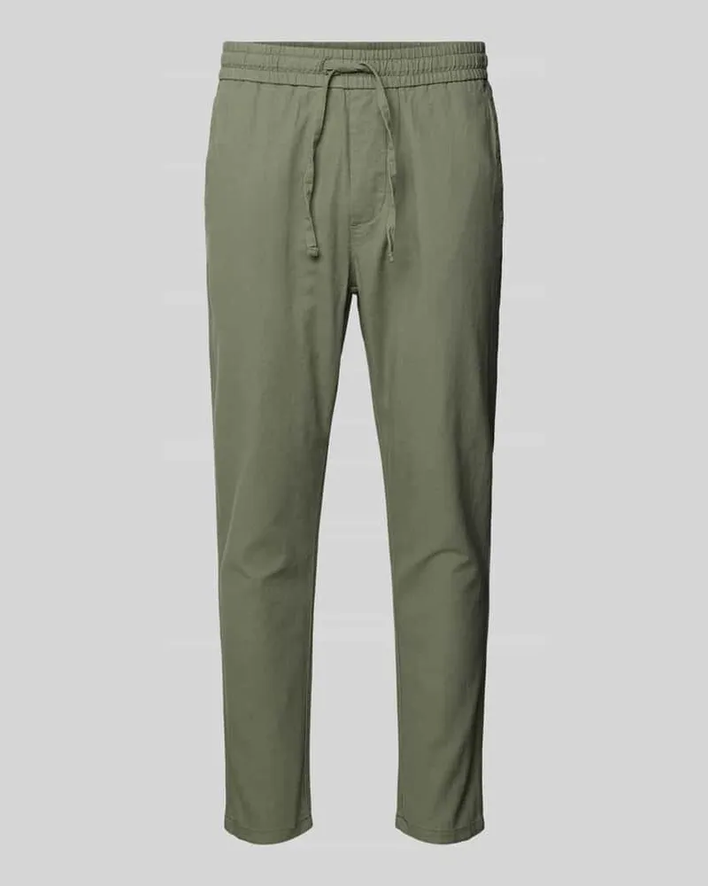 Only & Sons Cropped Stoffhose aus Leinen-Mix Modell 'LINUS 