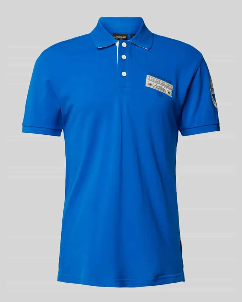 Napapijri Slim Fit Poloshirt mit Label-Patch Modell 'E-AMUNDSEN 