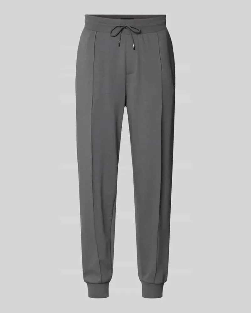 HUGO BOSS Regular Fit Sweatpants aus Baumwoll-Mix Modell 'SENSE Dunkelgrau