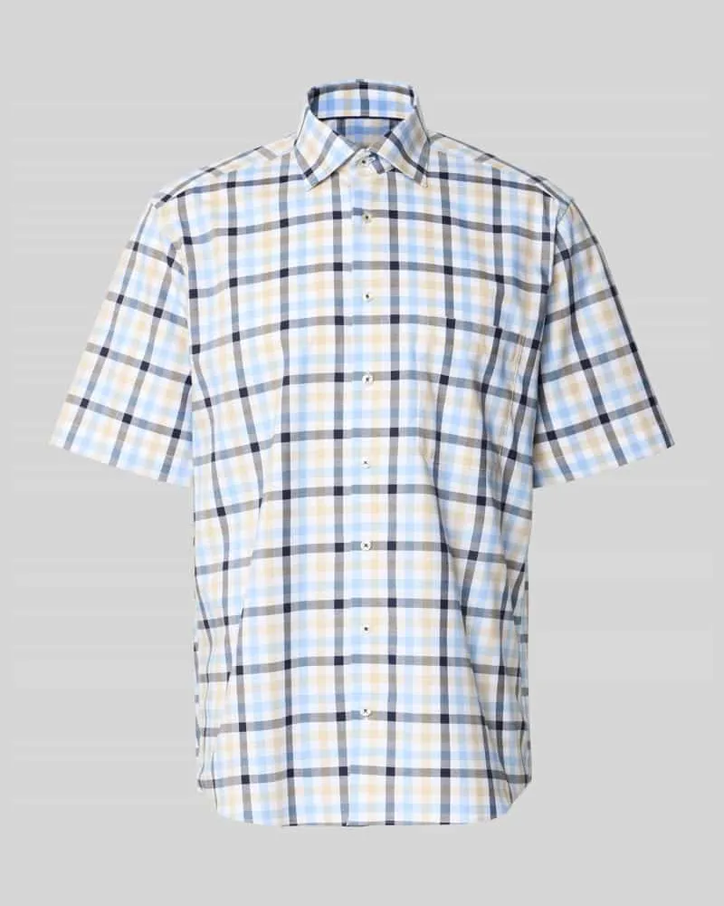 Eterna Comfort Fit Business-Hemd mit Kentkragen Sand