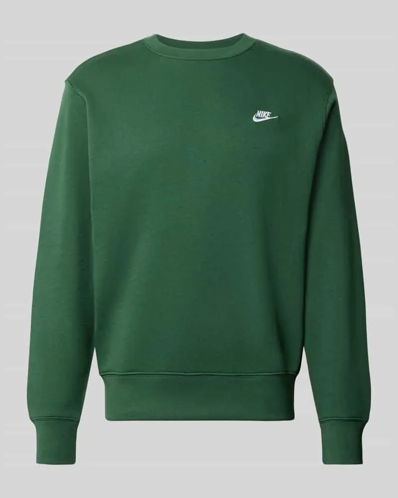 Nike Relaxed Fit Sweatshirt aus Baumwoll-Mix Dunkelgruen