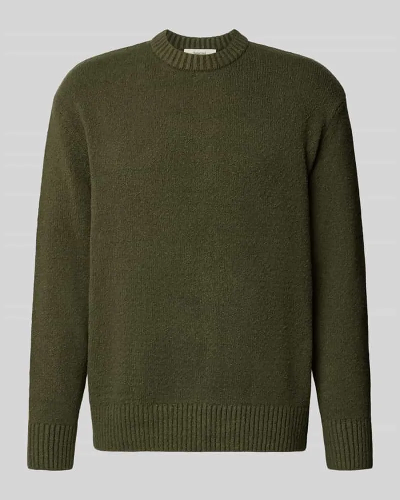Selected Relaxed Fit Pullover aus Baumwoll-Mix Modell 'ALEX Gruen