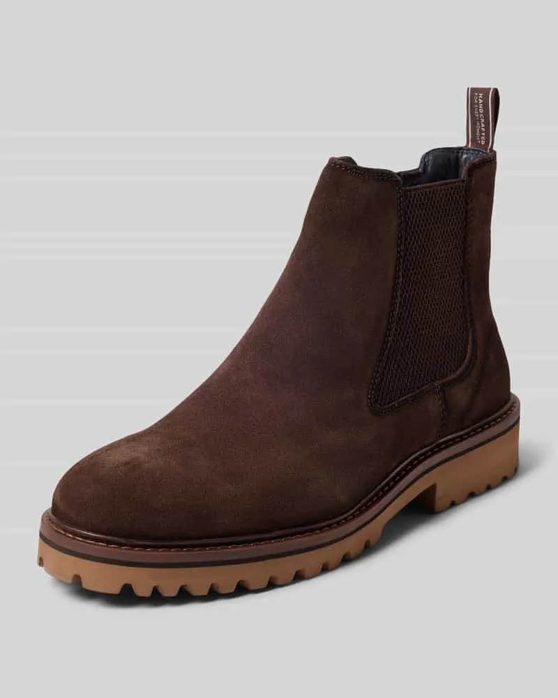 Tamaris Chelseas aus echtem Rindsleder Dunkelbraun