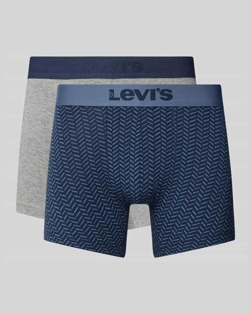 Levi's Trunks mit elastischem Bund im 2er-Pack Marine