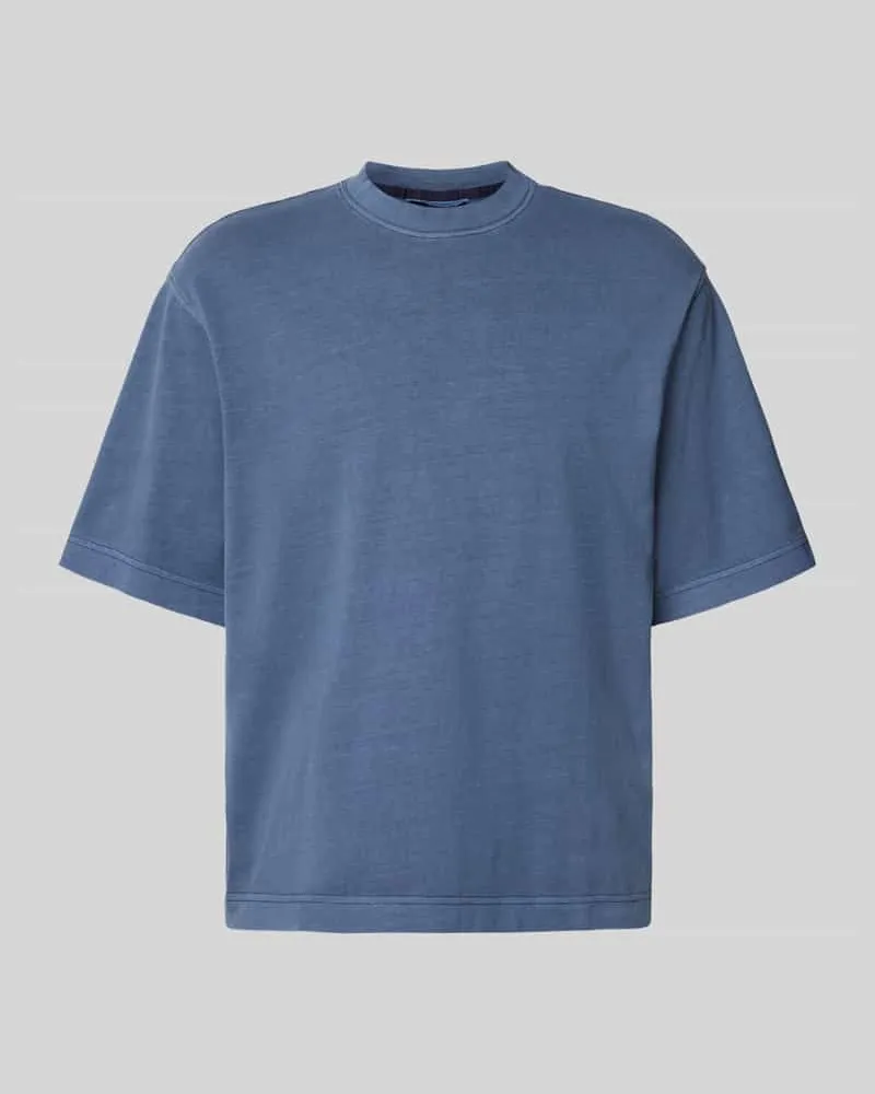 Selected Homme Boxy Fit T-Shirt aus reiner Baumwolle Modell 'CORY Blau