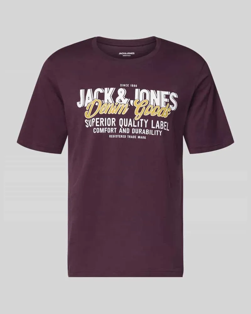 Jack & Jones T-Shirt mit Label-Print 
