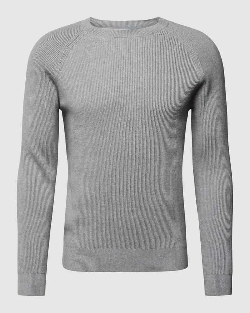 S.Oliver Strickpullover mit gerippten Abschlüssen 