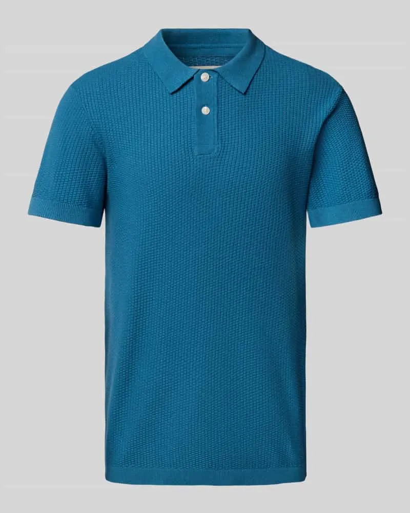 Blend Regular Fit Poloshirt mit gerippten Abschlüssen Modell 'AIDEN 