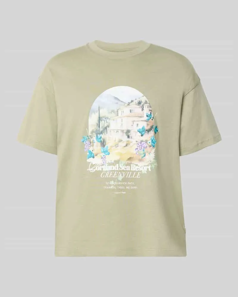 Jack & Jones T-Shirt mit Rundhalsausschnitt Schilf