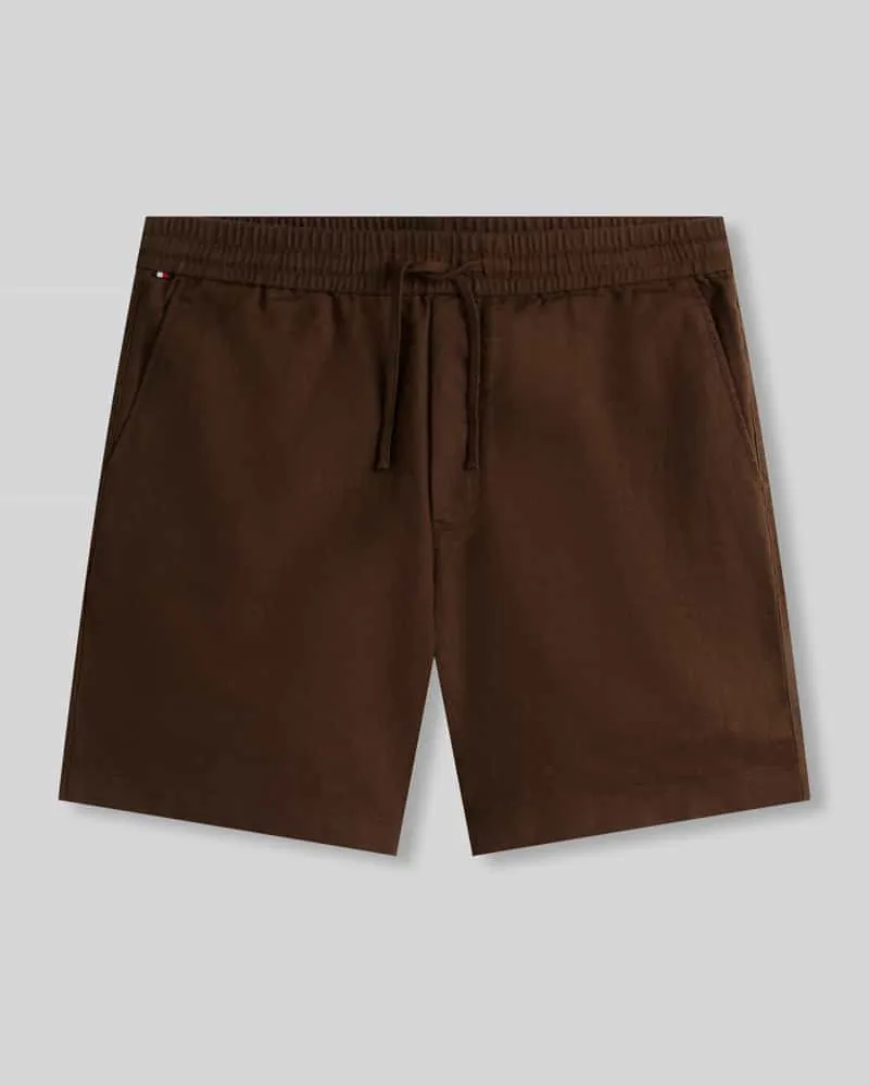 Tommy Hilfiger Regular Fit Chinoshorts Modell 'DOVER Hellbraun