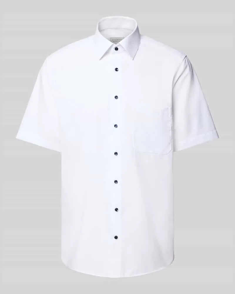 Eterna Comfort Fit Kurzarmhemd mit Kentkragen 