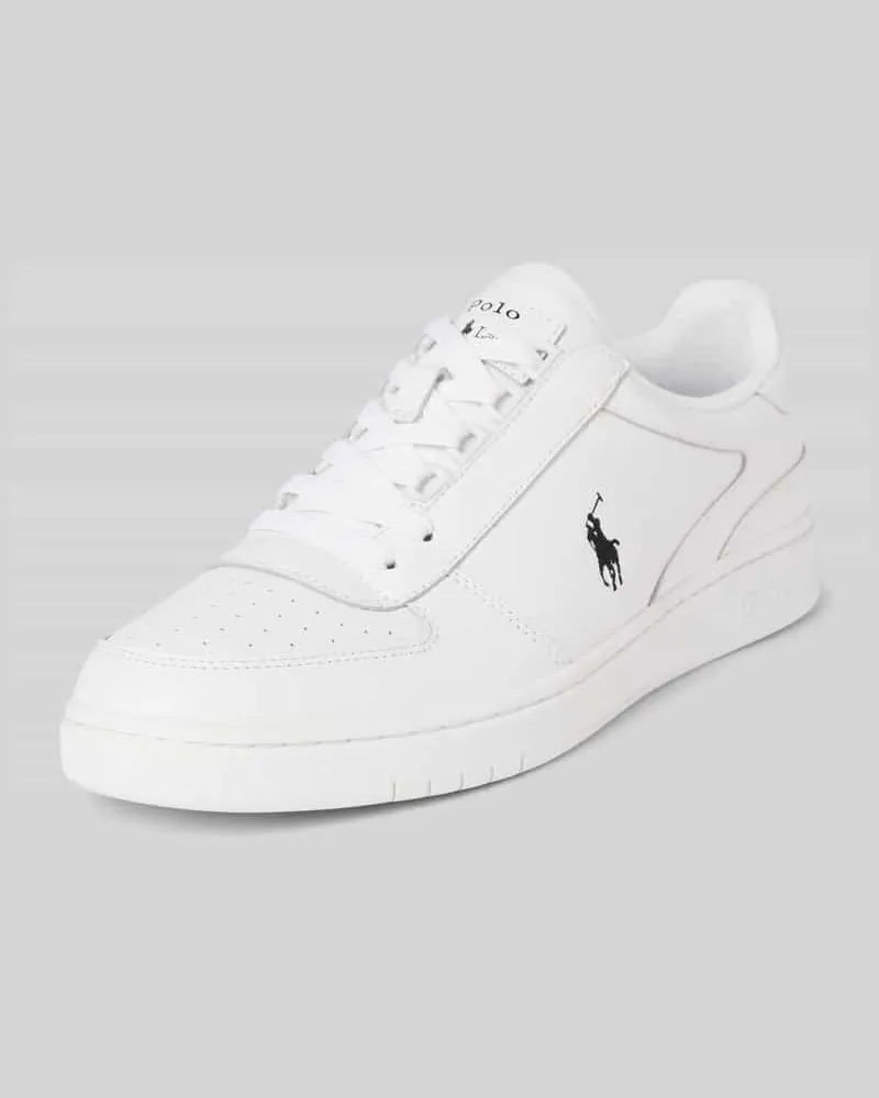 Ralph Lauren Ledersneaker mit Logo-Stitching 