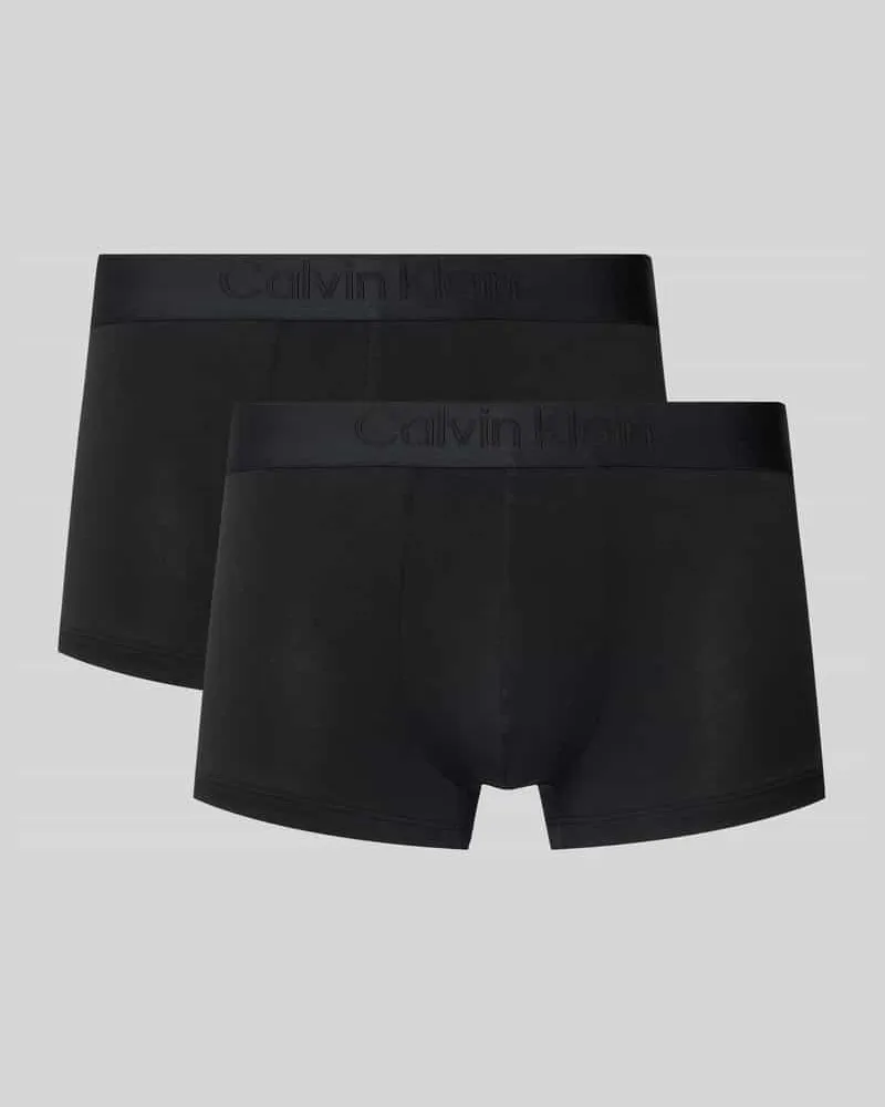 Calvin Klein Trunks mit elastischem Logo-Bund im 3er-Pack Black