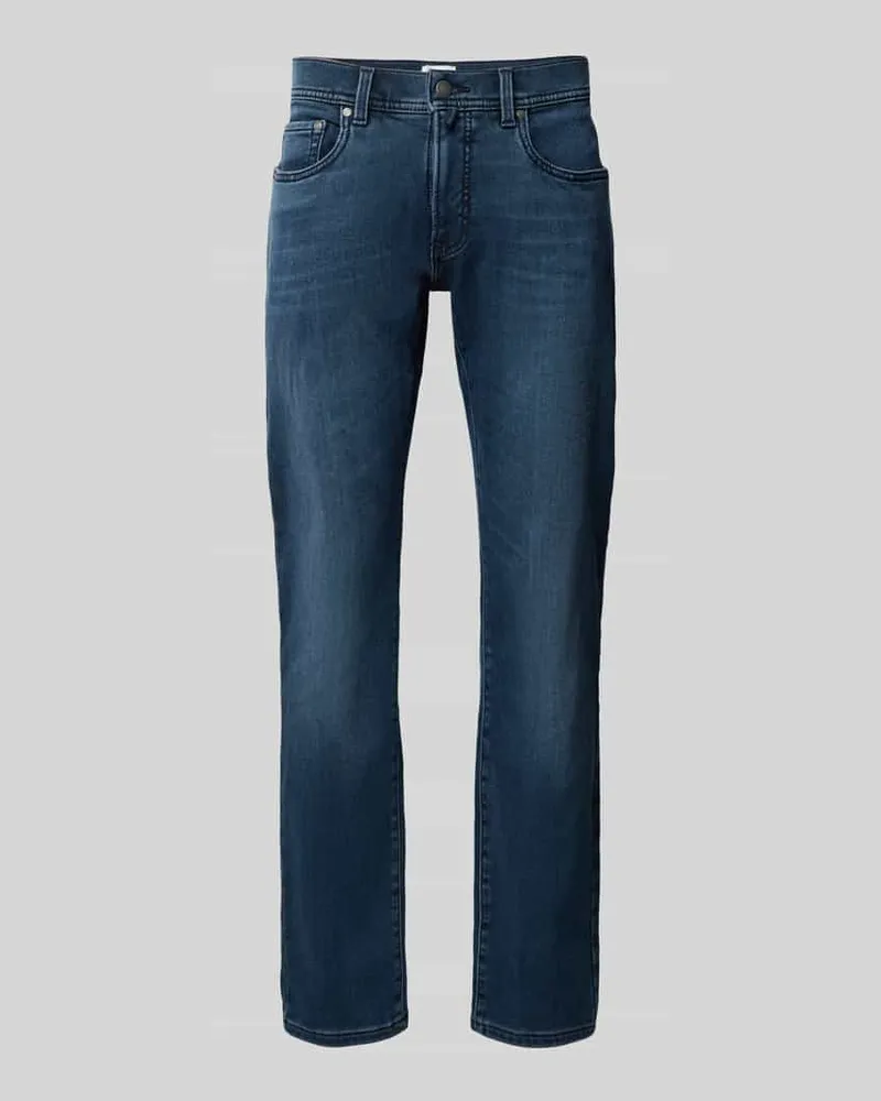 Pierre Cardin Slim Fit Jeans aus elastischem Baumwoll-Mix mit Viskose-Anteil Hellblau