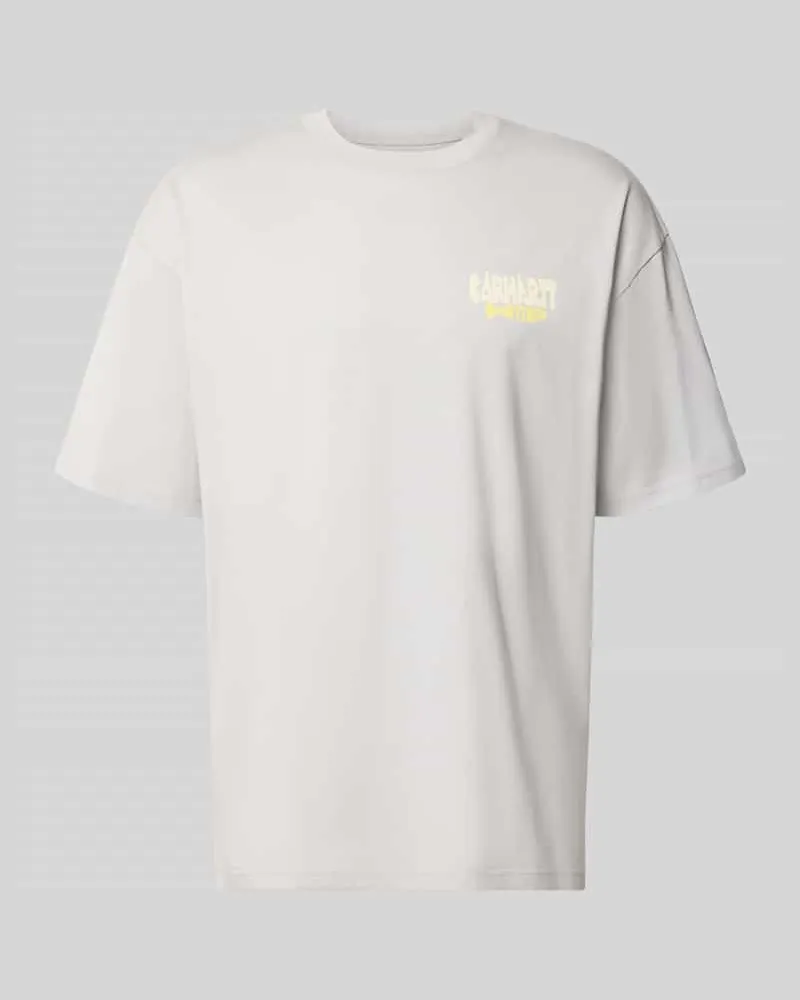 Carhartt WIP Relaxed Fit T-Shirt aus reiner Baumwolle Modell 'Luggage Stein
