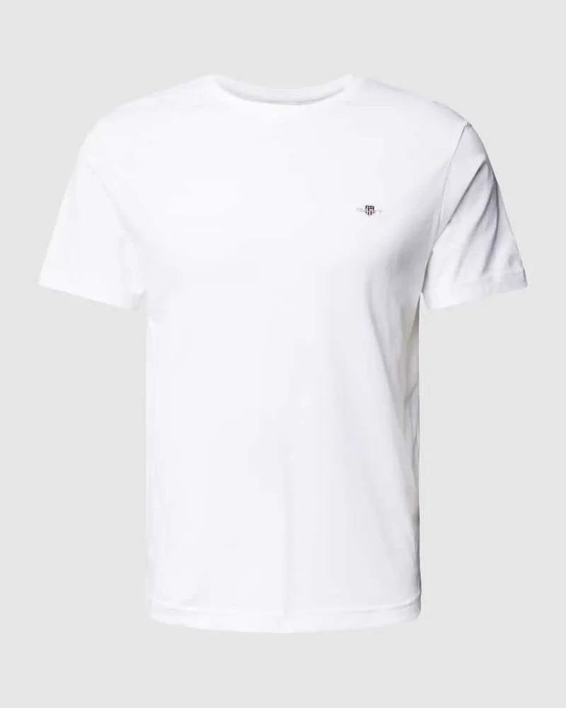 Gant Regular Fit T-Shirt mit Label-Stitching Modell 'SHIELD 