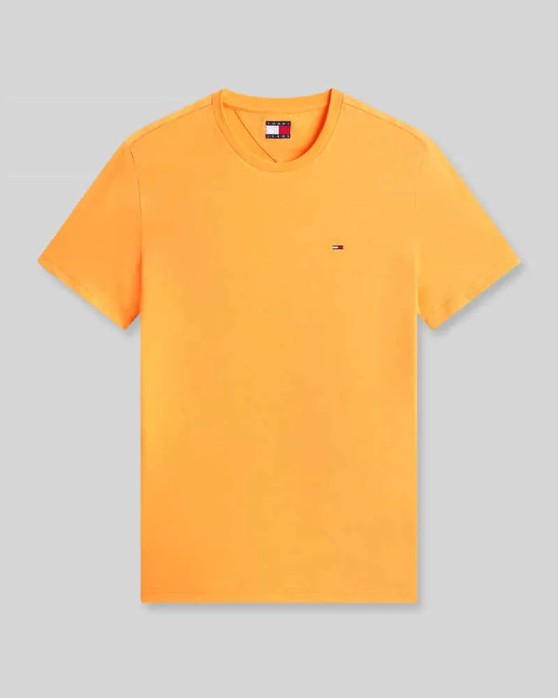 Tommy Hilfiger Slim Fit T-Shirt Modell 'TJM XSLIM JASPE HTR TEE E Orange
