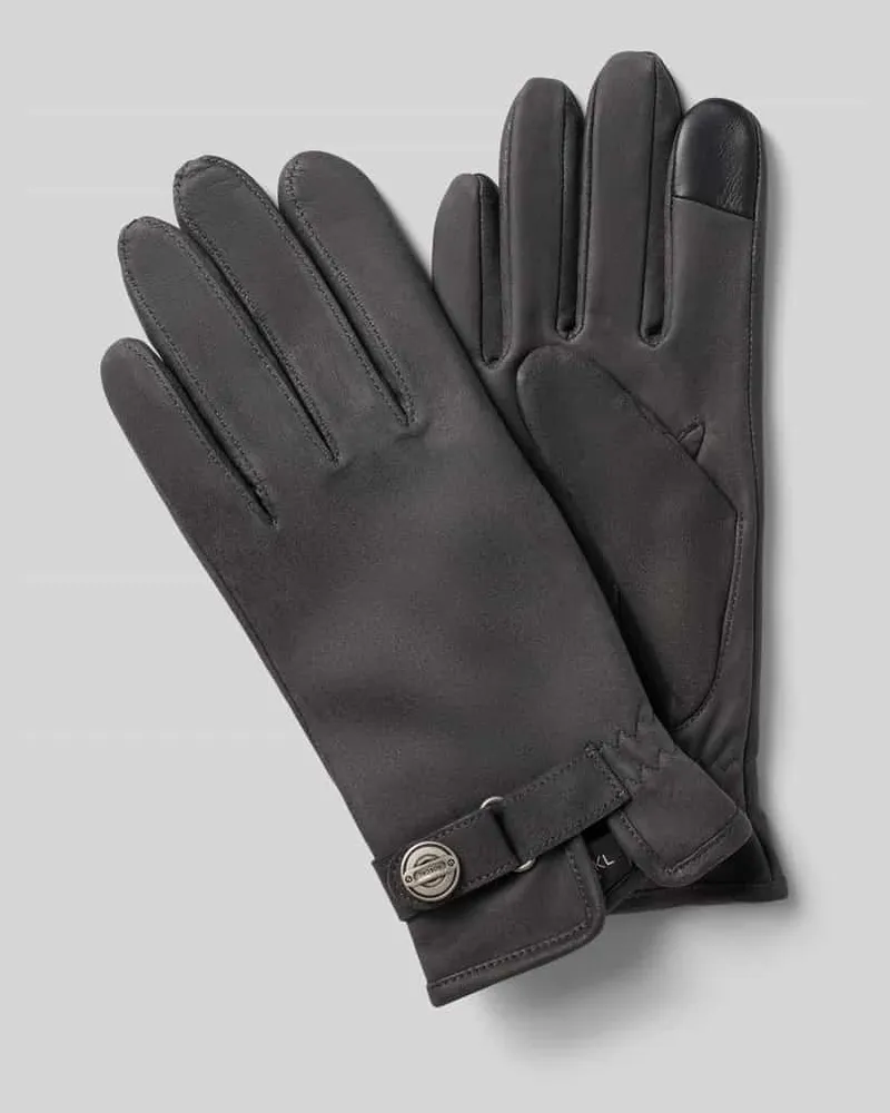 Roeckl Handschuhe aus Schafsleder mit Toch-Funktion Modell 'Stanton Black