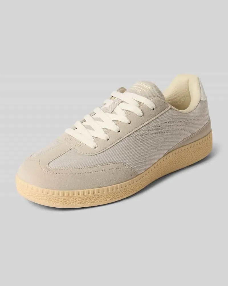 Jack & Jones Sneaker mit Schnürung und Gummisohle Modell 'SUMMIT Taupe