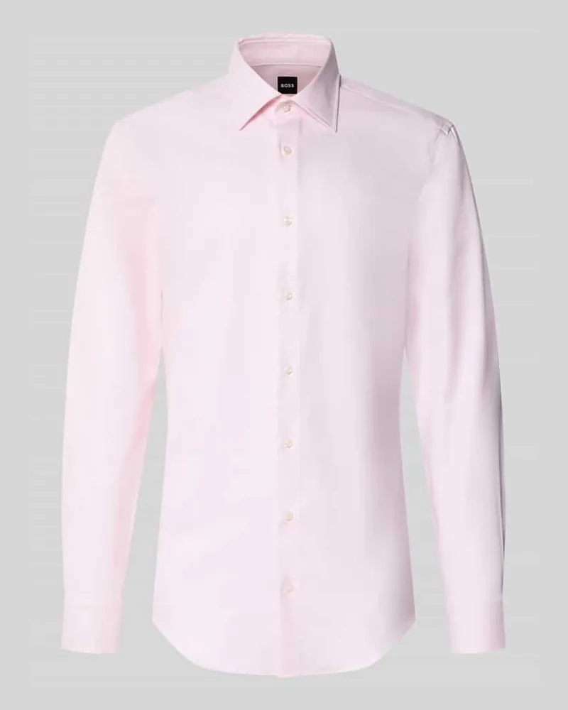 HUGO BOSS Slim Fit Businesshemd mit extra langem Arm Modell 'HANK Rose