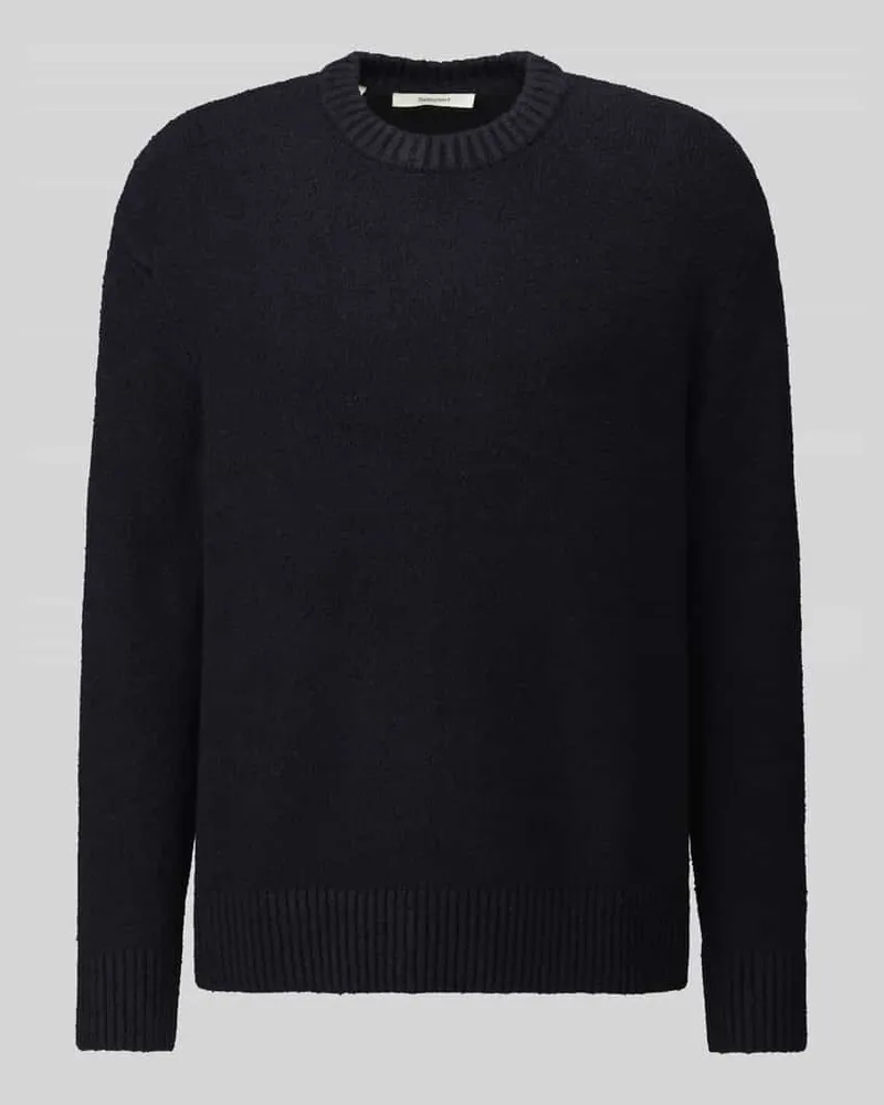 Selected Relaxed Fit Pullover aus Baumwoll-Mix Modell 'ALEX Marine