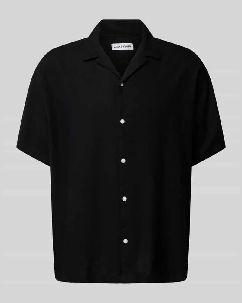 Jack & Jones Relaxed Fit Freizeithemd aus Viskose-Leinen-Mix Modell 'WAYNE 