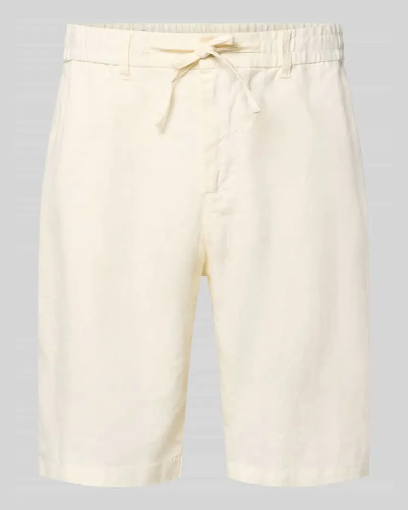 Gant Shorts aus Leinen mit Gesäßtaschen Offwhite