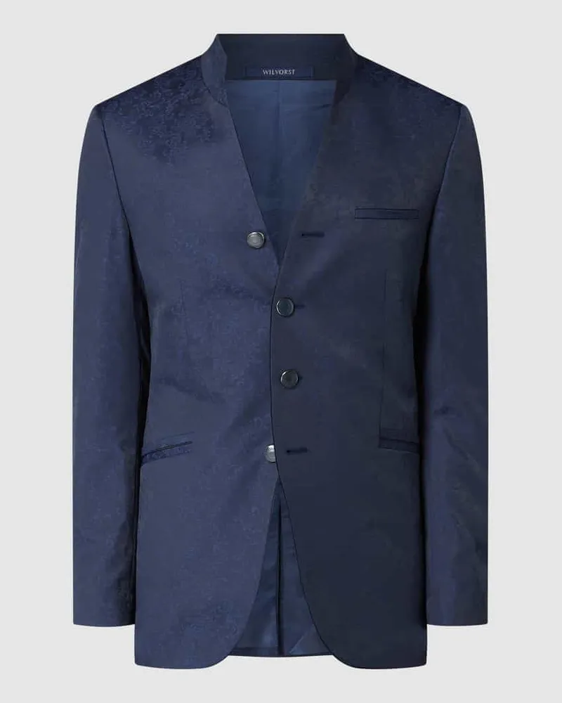 Wilvorst Slim Fit Sakko aus Woll-Mix Marine