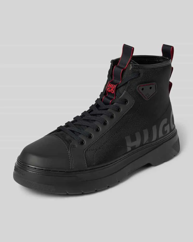 HUGO BOSS High Top Sneaker im Wanderschuh-Stil Modell 'URIAN Black