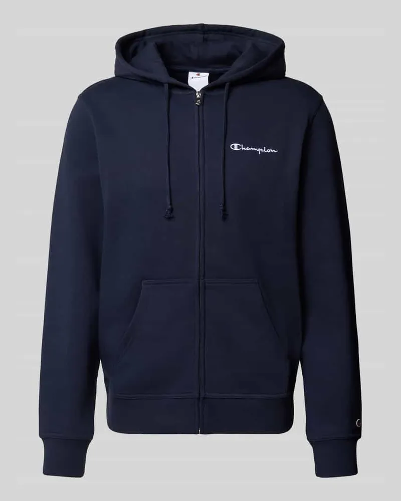 Champion Sweatjacke mit Label-Stitching 