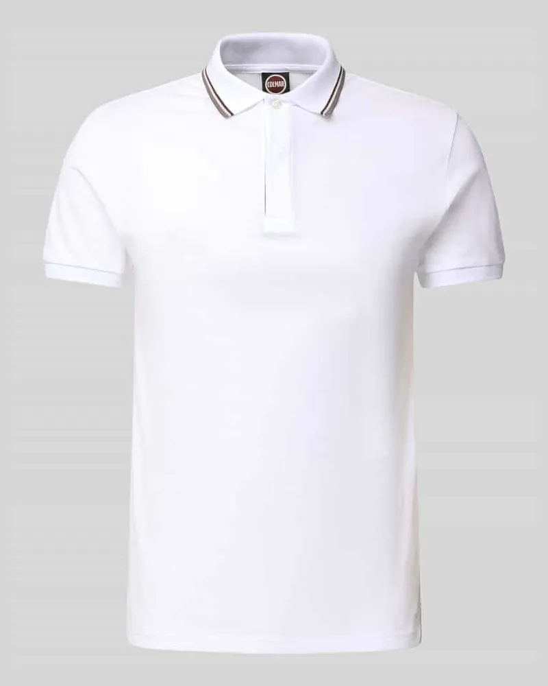 Colmar Slim Fit Poloshirt aus Baumwolle Weiss