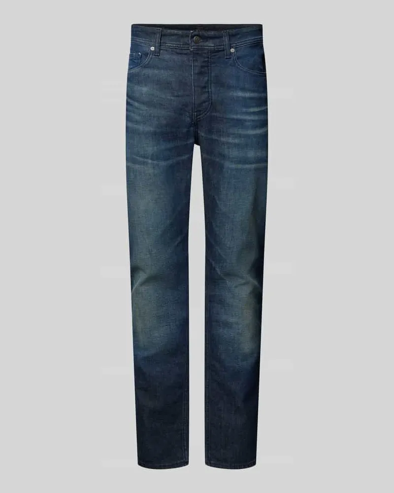 HUGO BOSS Jeans mit 5-Pocket-Design Modell 'TABER Dunkelblau