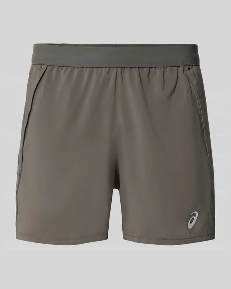 Asics Shorts mit Logo-Print Modell 'ROAD 5IN Black