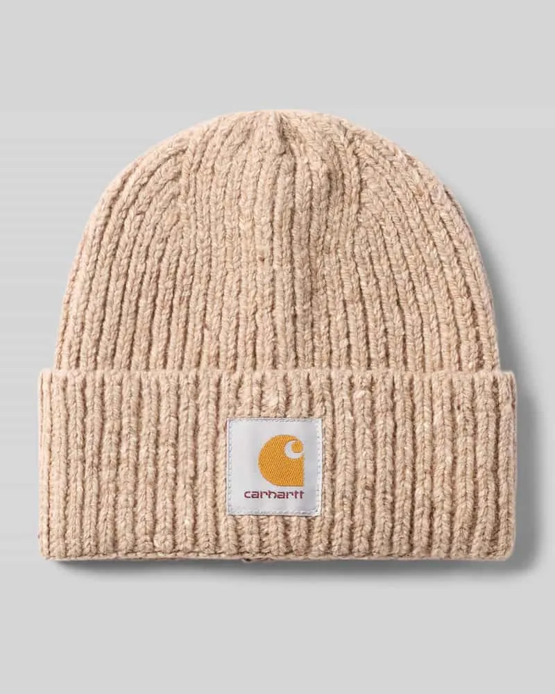 Carhartt WIP Beanie mit Label-Patch Modell 'ASHLEY Black