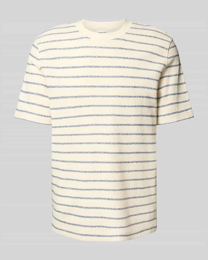 Selected Homme Regular Fit T-Shirt aus Baumwoll-Mix Modell 'DJANGO 