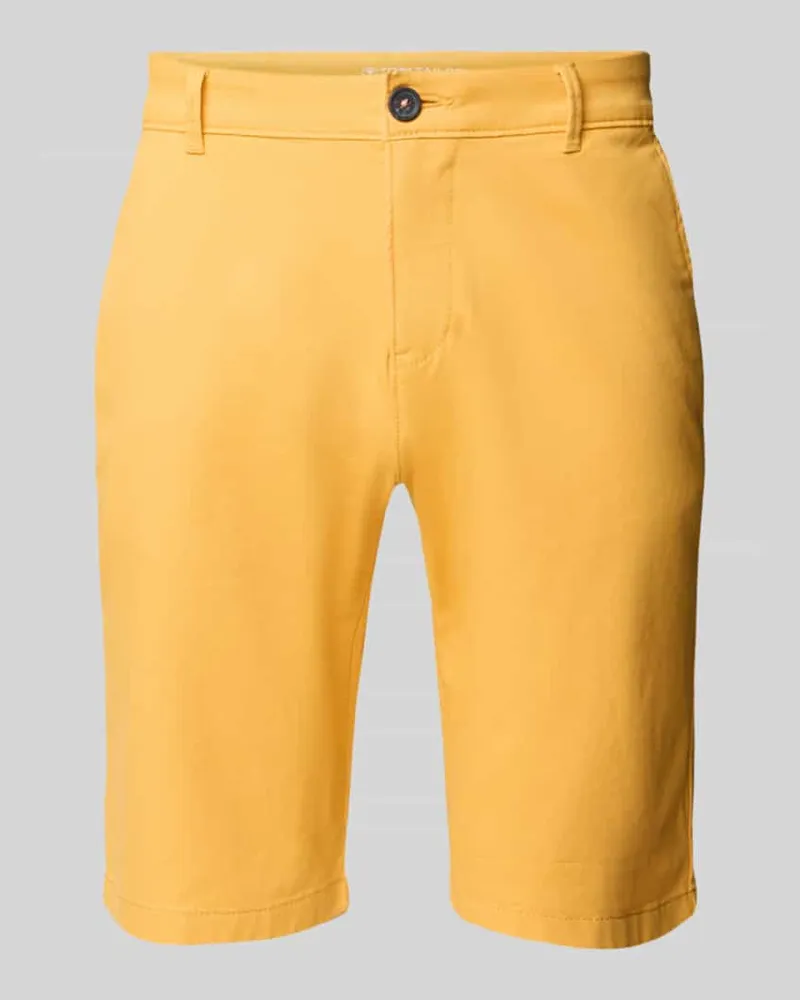 Tom Tailor Slim Fit Chinoshorts aus Baumwoll-Mix 