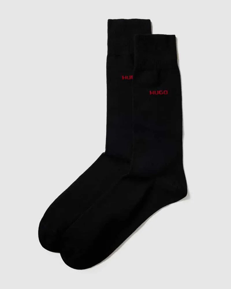 HUGO BOSS Socken mit Label-Detail im 2er-Pack 