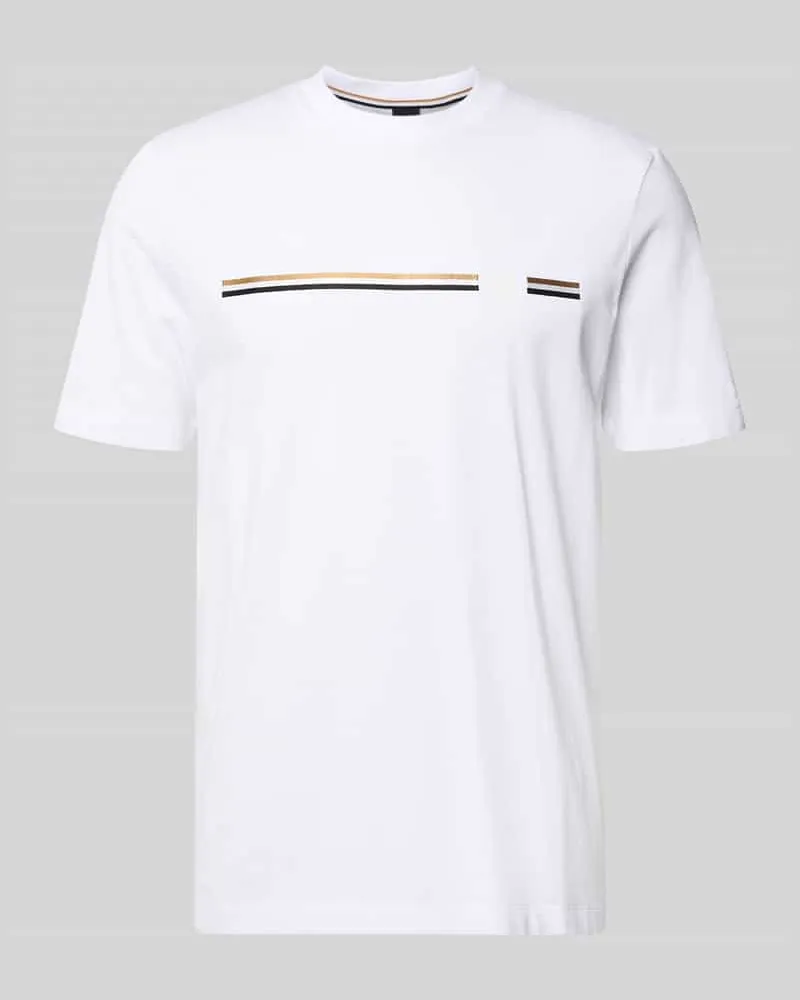 HUGO BOSS Regular Fit T-Shirt aus reiner Baumwolle Modell 'C-TAUT 41 Weiss