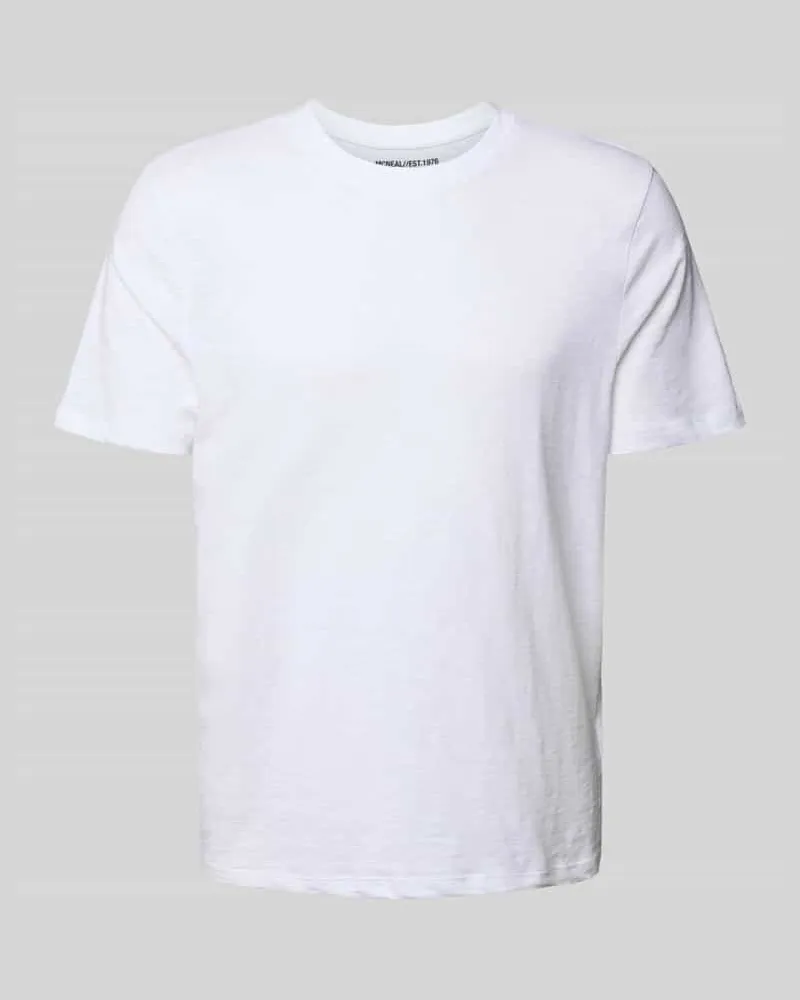 McNeal Regular Fit T-Shirt mit Rundhalsausschnitt Weiss